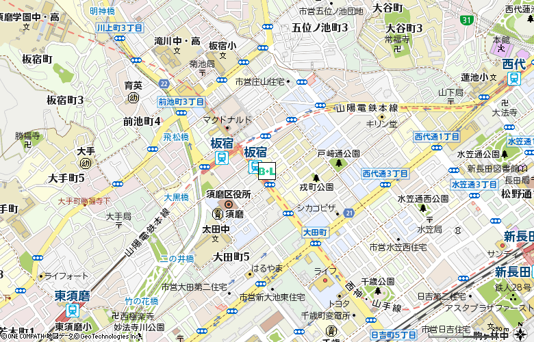 有）田村コンタクトレンズ付近の地図
